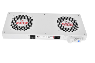 Вентиляторный модуль Rem R-FAN, 230V, 45х432х195 мм (ВхШхГ), вентиляторов: 2, 86 дБ, поток: 300 м3/ч, для шкафов ЦМО, Elbox, цвет: серый