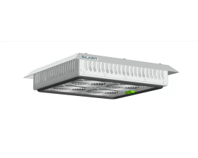 Вентилятор SILART GRO, в крышу, 230V, 78х384х384 мм (ВхШхГ), вентиляторов: 4, 56 дБ, IP54, поток: 330 м3/ч, для шкафов, цвет: белый