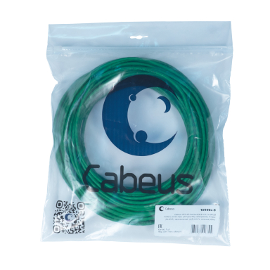 Кабель витая пара Cabeus UTP-4P-Cat.5e-SOLID-LSLTx-GN-20
