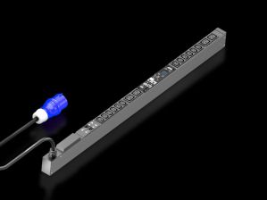Блок силовых розеток Rittal Metered, IEC 60320 С13 х 12, IEC 60320 С19 х 4, вход CEE, шнур 3 м, 1095х44х70 мм (ВхШхГ), 32А, для шкафов 1800 мм, защита
