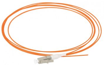 Пигтейл Lanmaster, LC/PC, OM2 50/125, 2м, серый хвостовик, цвет: оранжевый