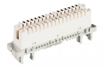Плинт LSA Krone пар.8, с размыкаемыми контактами,  маркировка от 0...7