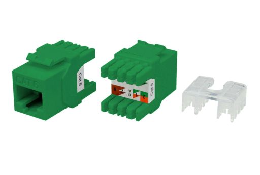 Модуль Hyperline KJ8-8P8C-C6-180-GN