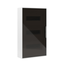 Щит электрический настенный DKC FRAME IP40, 3ряд. 36мод., дверь: тонированное стекло, корпус: пластик, цвет: белый