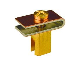 Клемма заземления DKC F5 Combitech, усиленная, для проволочных лотков, 17х38х38 (ШхВхД), латунь