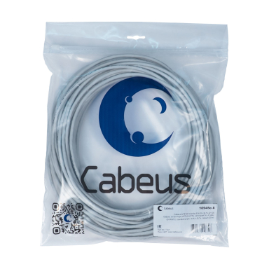 Кабель витая пара Cabeus UTP-4P-Cat.5e-SOLID-LSLTx-GY-20