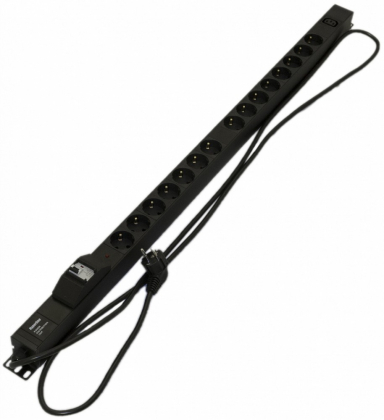 Блок распределения питания Hyperline SHE-15SH-3IEC-SF-2.5EU