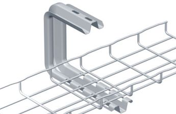 Кронштейн Cablofil, настенно-потолочн., для лотков h =100мм, крюкообразн., длина 178 мм, сталь, м. Сендзимира