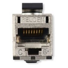 Модуль универсальный Belden, keystone, 1хRJ45, кат. 6, экр., цвет: металл