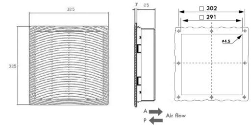 Фильтр Rem R-FAN-F-5526-IP54