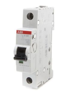 Автоматический выключатель ABB S200, 1 модуль, C класс, 1P, 6А, 6кА, (2CDS251001R0064)