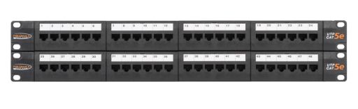 Коммутационная патч-панель Nikomax NMC-RP48UD2-2U-BK