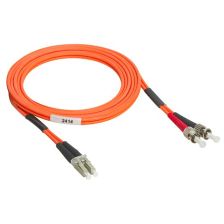 Комм. шнур оптический Legrand LCS3, Duplex ST/LC (UPC/UPC), OM2 50/125, LSZH, 2м, серый хвостовик, цвет: оранжевый
