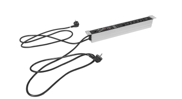 АВР Rem Rem-16, IEC 60320 С13 х 5, IEC 60320 С19 х 1, вход Schuko, шнур 1,8 м, 45х484х60 мм (ВхШхГ), 16А, 1ф, 2 входа