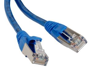 (Архив)Шнур комм. Lanmaster, кат. 5е, экр., FTP, RJ45/RJ45, PVC, 3м, синий