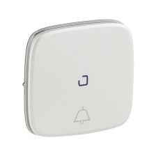 Клавиша для выключателя Legrand Valena Allure, 1, 58х51 мм (ВхШ), цвет: перламутр, символ "звонок", (LEG.755094)