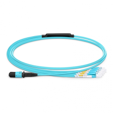 Комм. шнур оптический BNH, MPO/8LC, OM3 50/125, LSZH, 10м, цвет: синий