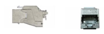 Модуль универсальный Belden, keystone, 1хRJ45, IDC 110, кат. 5е, экр., цвет: металл