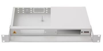 (Архив)Бокс оптический Nikomax TFB, портов: 48, SC/LC, 96 хОВ, 1U, 44х275х482 мм (ВхШхГ), с полкой, цвет: серый, (TFB-RCL-1U)