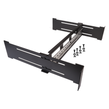 Рама Lanmaster, 19", 2HU, цвет: чёрный, для электроавтоматов, (TWT-FR-DINRL/2U)