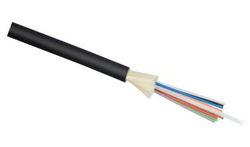 Кабель ВО Cabeus Tight Buffer,  8хОВ, OS2 9/125, LSZH, Ø 6,4мм, универсальный, цвет: чёрный