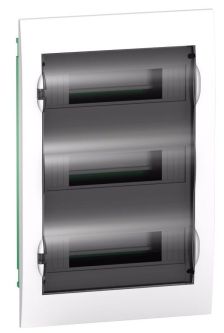 Щит электрический настенный Schneider Electric Easy9, IP40, 3ряд.  36мод., с клеммным блоком, дверь: прозрачная, цвет: белый, (полиэстер)
