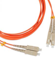(Архив)Комм. шнур оптический NTSS Tight Buffer, Duplex LC/LC, OM3 50/125, LSZH, 5м, Ø 3мм, серый хвостовик, цвет: голубой