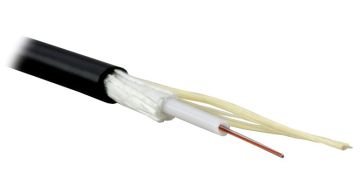 (Архив)Кабель ВО Teldor Central Tube, 4хОВ, OM2 50/125, HFFR, Ø 5мм, цвет: чёрный