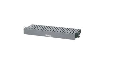 Организатор комм. шнуров Panduit, 1HU, 44х483х200 мм (ВхШхГ), горизонтальный, пластик, для кабеля, цвет: чёрный