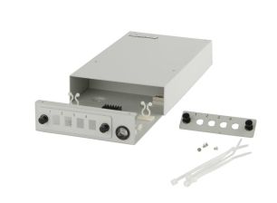 (Архив)Бокс оптический Hyperline FO-WBX (NUN), портов: 4, SC, duplex LC, ST, FC, 4 хОВ, 241х133х41 мм (ВхШхГ), (FO-WBX-4UN-MK)