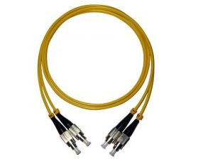 (Архив)Комм. шнур оптический NTSS Tight Buffer, Duplex FC/FC, OS2 9/125, PVC, 0,5м, цвет: жёлтый
