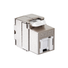 Модуль розеточный Datarex, keystone, 1хRJ45, Toolless, кат. 6, экр., 1 шт, цвет: металл