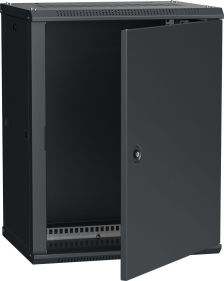 Шкаф навесной ITK LINEA W, 19", 12U, 635х600х450 мм (ВхШхГ), дверь: металл, разборный, цвет: чёрный