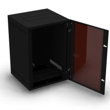 (Архив)Шкаф телекоммуникационный напольный RiT Floor L1, 24U, 1125х600х1000 мм (ВхШхГ), дверь: стекло в раме, боковая панель: вентилируемая, разборный