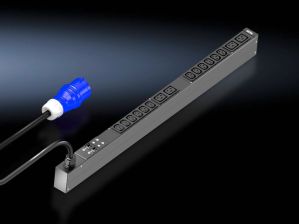 Блок силовых розеток Rittal Basic, IEC 60320 С13 х 16, IEC 60320 С19 х 4, вход CEE, шнур 3 м, 845х44х70 мм (ВхШхГ), 32А, для шкафов 1200 мм, автомат, 