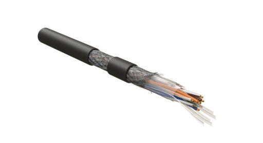 Кабель интерфейсный промышленный Hyperline ISUTP4-C5E-P26/30-PVC-BK