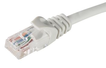 Шнур комм. Siemon MC, кат. 5е, неэкр., U/UTP, RJ45/RJ45, CM, 1м, белый, с защитным колпачком
