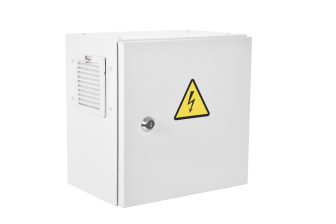 Шкаф уличный всепогодный укомплектованный настенный ЦМО ШТВ-НЭ, IP54, корпус: металл, 500х500х250 мм (ВхШхГ), цвет: серый