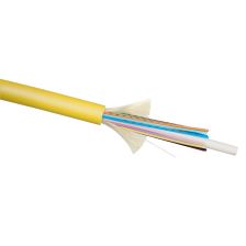 Кабель ВО Cabeus Tight Buffer,  8хОВ, OS2 9/125, LSZH, Ø 6,4мм, внутри зданий, водоблокирующие ленты, цвет: жёлтый