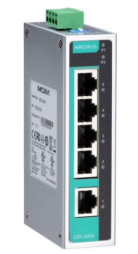 Коммутатор MOXA EDS-205A-T