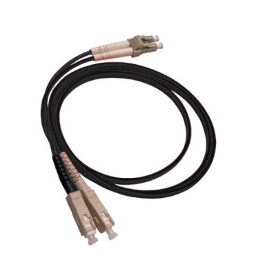 Коммутационный шнур оптический Hyperline FC-D2-50-LC/PR-SC/PR-H-2M-LSZH-BK