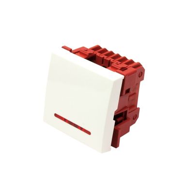 Выключатель Lanmaster LAN-EC45x45-SL12-WH
