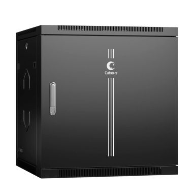 Шкаф телекоммуникационный настенный Cabeus SH-05F-12U60/35m-R-BK