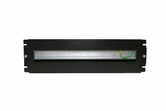 Модульная панель Hyperline BPB19-PS-3U, с din рейкой, 3U, 133х482,6х87 мм (ВхШхГ), для модулей, цвет: чёрный