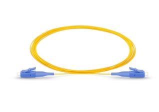 Пигтейл Eurolan, LC, OS2 9/125, 3м, синий хвостовик, цвет: жёлтый