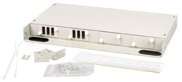 (Архив)Комм. панель ВО Hyperline FO19BOX, 1HU, портов: 6 duplex (FC, ST, SC, LC) , невыдвижная, прямая, цвет: серый, с КДЗС, без пигтейлов и проходных