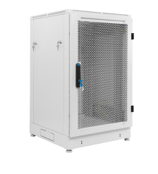 Шкаф серверный напольный ЦМО ШТК-М, IP20, 18U, 960х600х600 мм (ВхШхГ), дверь: перфорация, боковая панель: сплошная съемная, цвет: серый