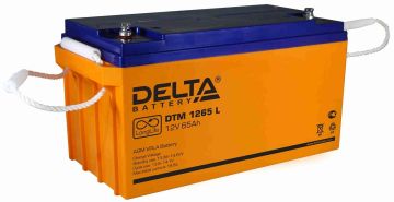 Аккумулятор для ИБП Delta Battery DTM L, 179х167х350 мм (ВхШхГ),  Необслуживаемый свинцово-кислотный,  12V/65 Ач, цвет: оранжевый, (DTM 1265 L)