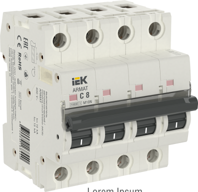 Автоматический выключатель IEK AR-M10N-4-C008