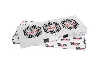 Вентиляторный модуль Rem R-FAN, 230V, 45х432х195 мм (ВхШхГ), вентиляторов: 3, 130 дБ, поток: 450 м3/ч, для шкафов ЦМО, Elbox, цвет: серый